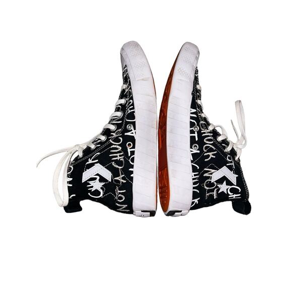 Converse Men's Black‎ Not A Chuck Graffiti Sneakers Size 5 Preowned - Picture 5 of 12